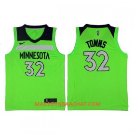 Maillot NBA Minnesota Timberwolves Karl-Anthony Towns 32 Nike 2017-18 Vert Swingman - Homme